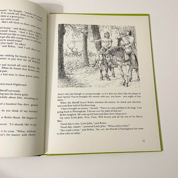 Vtg 1981 Robin Hood and His Merry Men Retold by Enid Blyton Collier - Picture 14 of 16